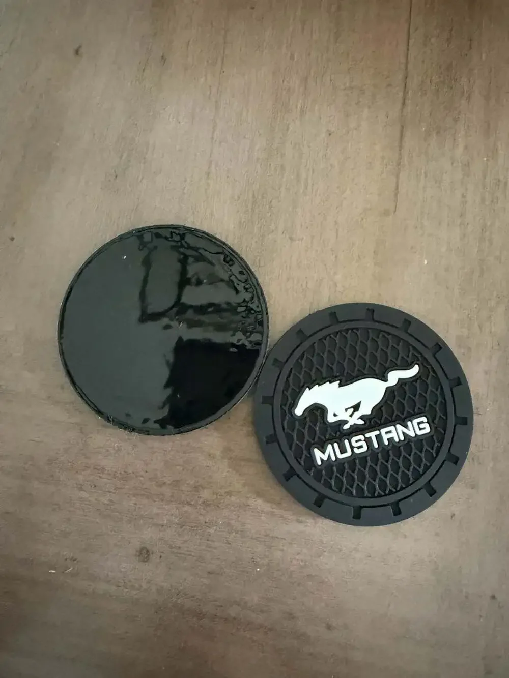 Ford Mustang Silicone Car Cup Holder Coasters - 2 Piece Set